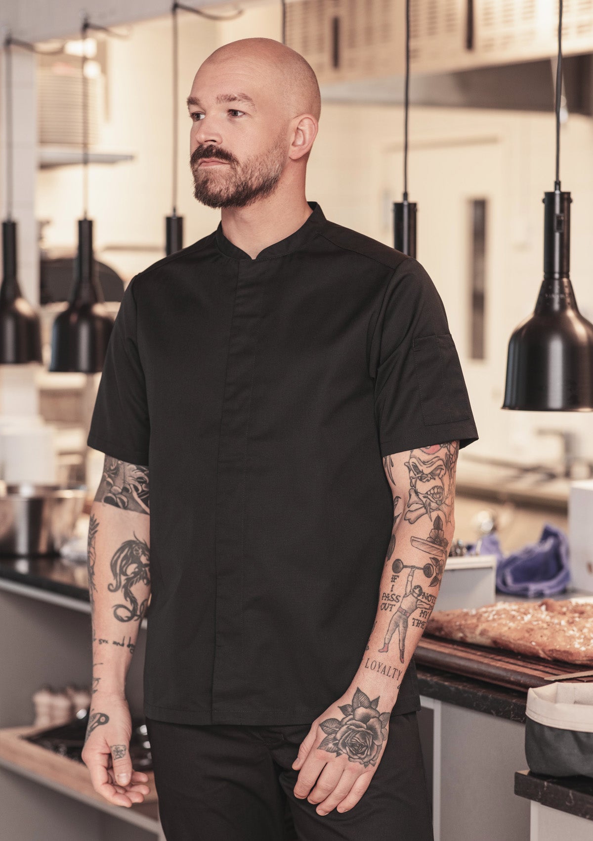 Camisa de chef unisex Smart manga corta | Segers
