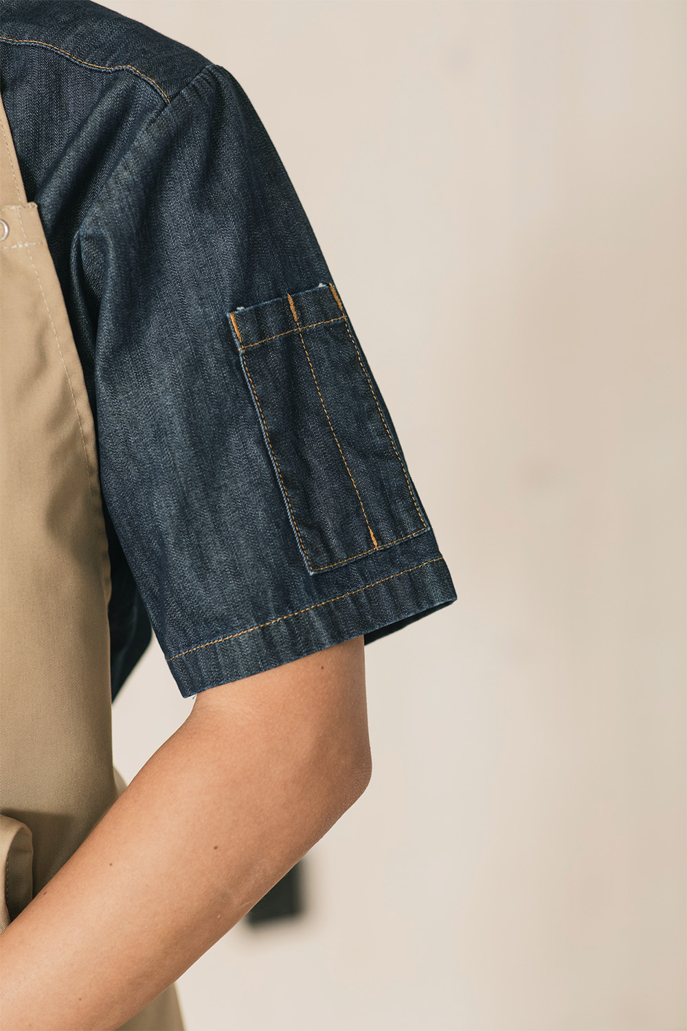 Camisa de chef unisex Smart manga corta | Segers