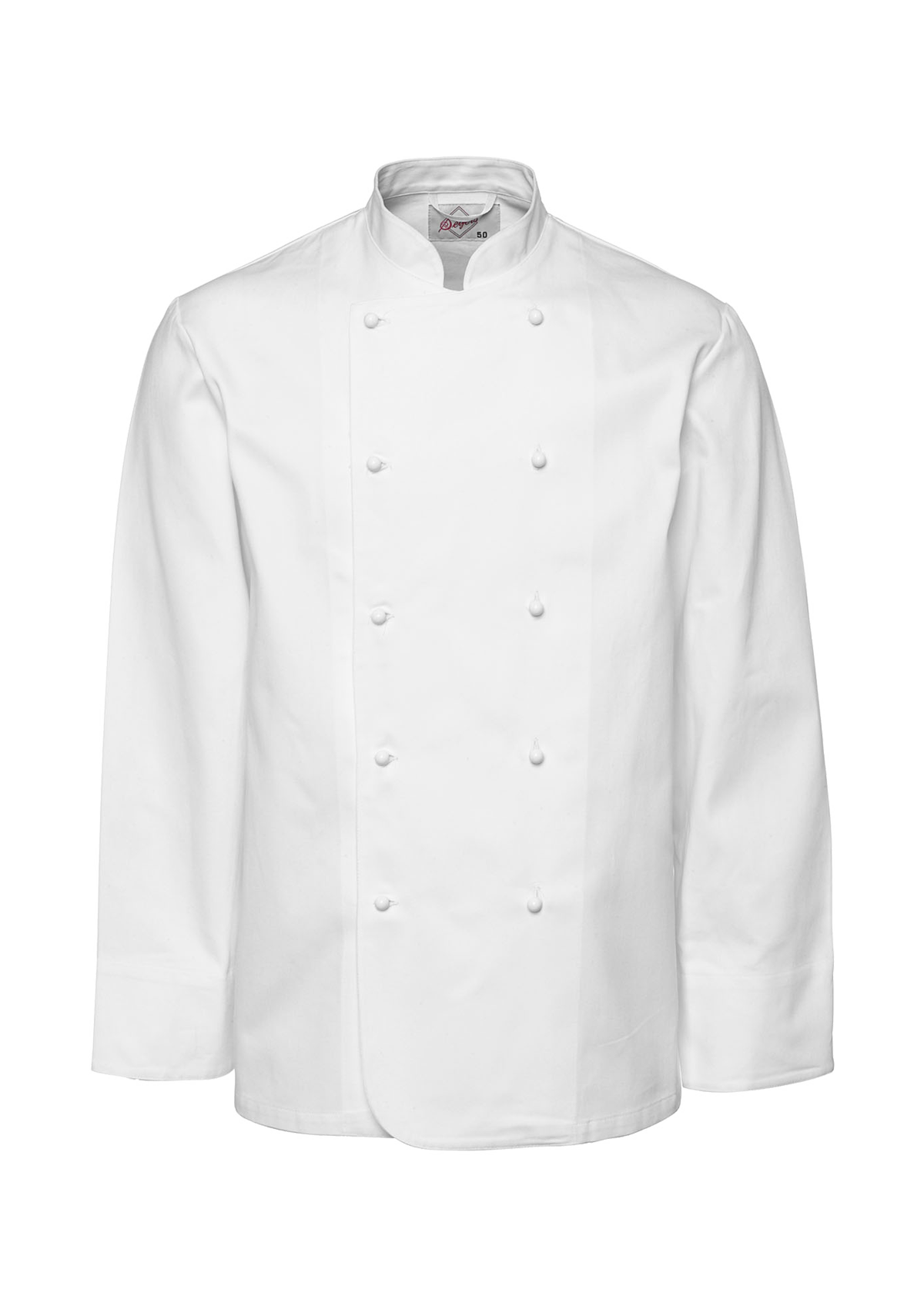 Chaqueta de chef doble botonadura hombre manga larga 100% algodón | Segers