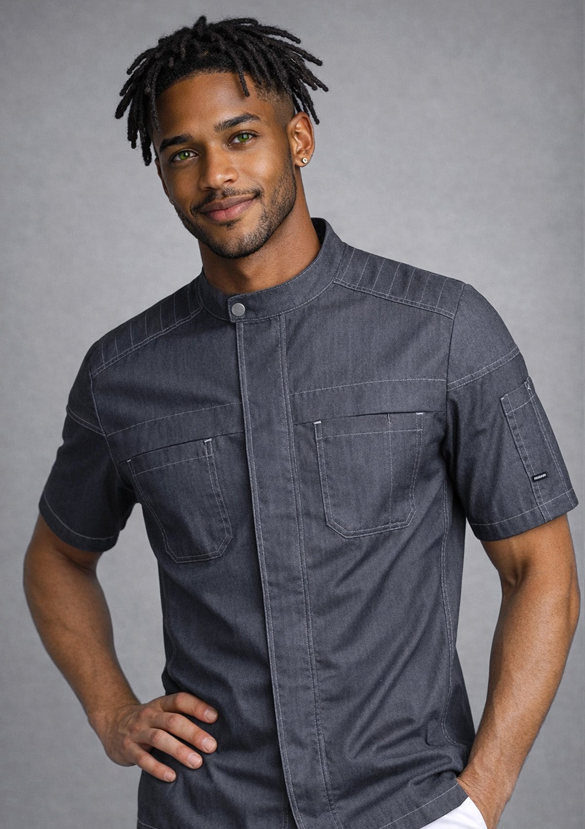 Biker Chef & Service Jacket Short Sleeves Unisex