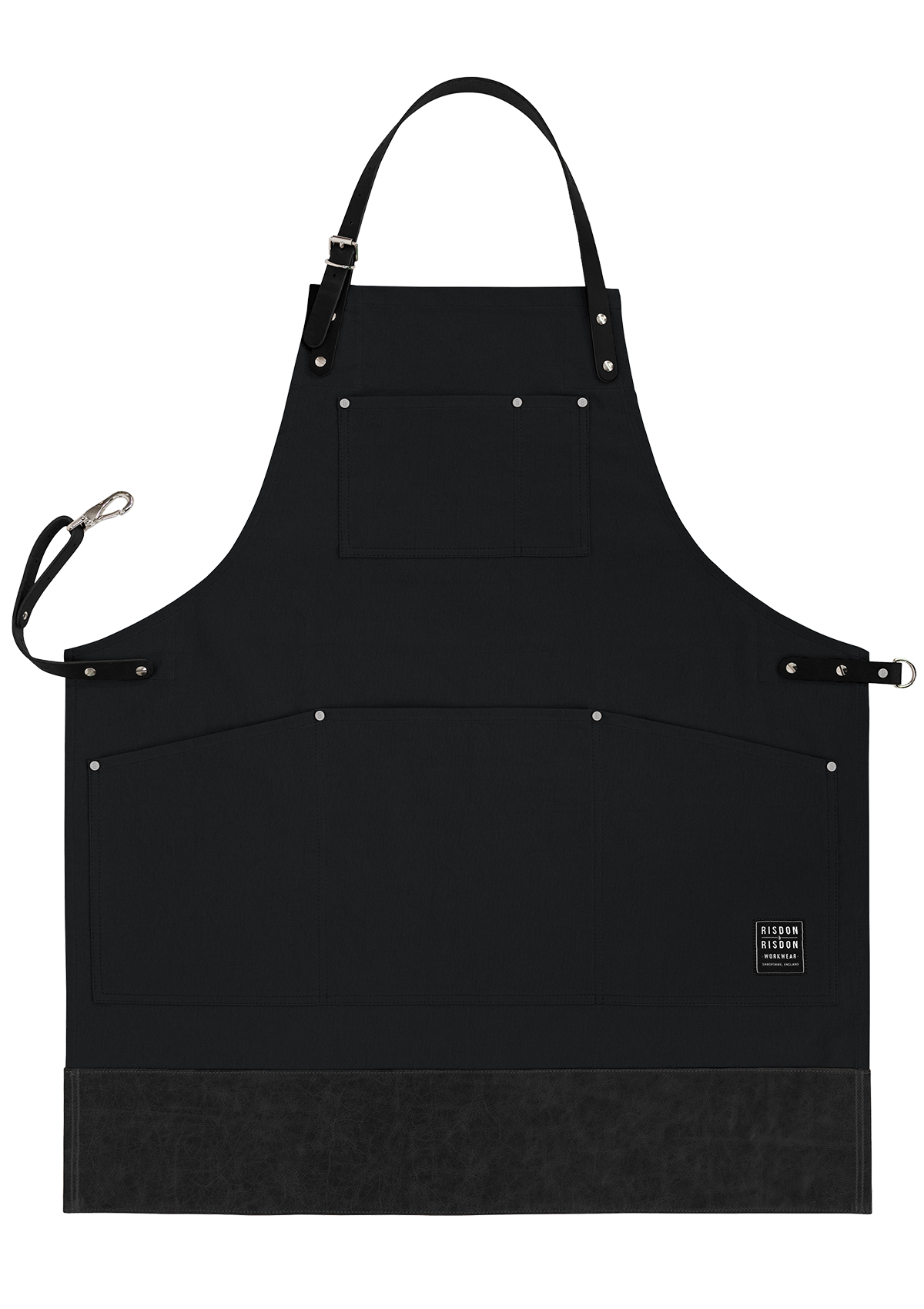 Handcrafted Original Apron with Leather Straps & Trim Unisex | Risdon & Risdon