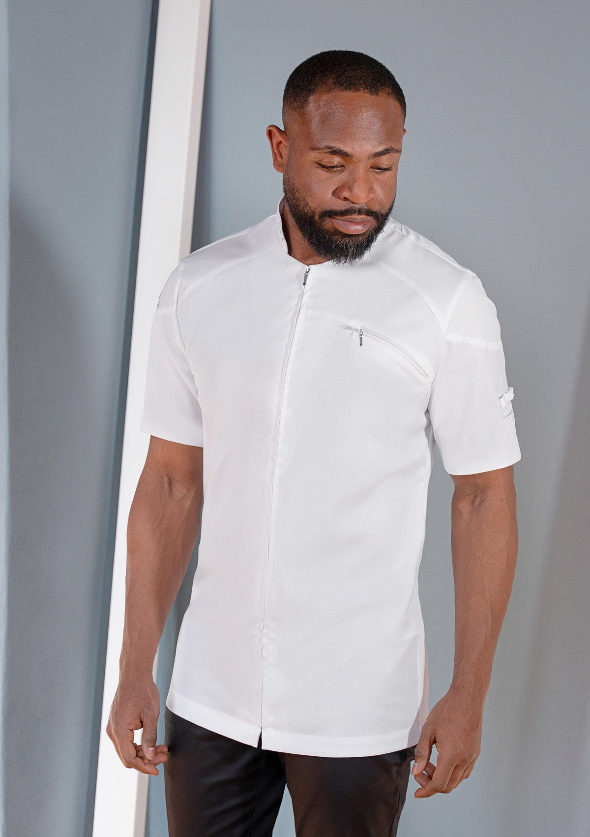 Short-sleeved Men's Chef Jacket DIAMOND CUT® Excellence