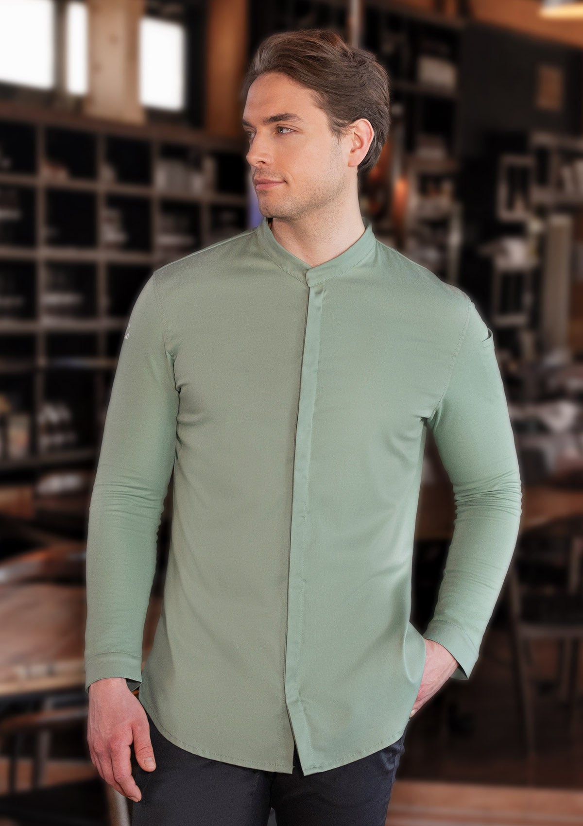 Long-sleeved Men's Chef Jacket DIAMOND CUT® Avantgarde
