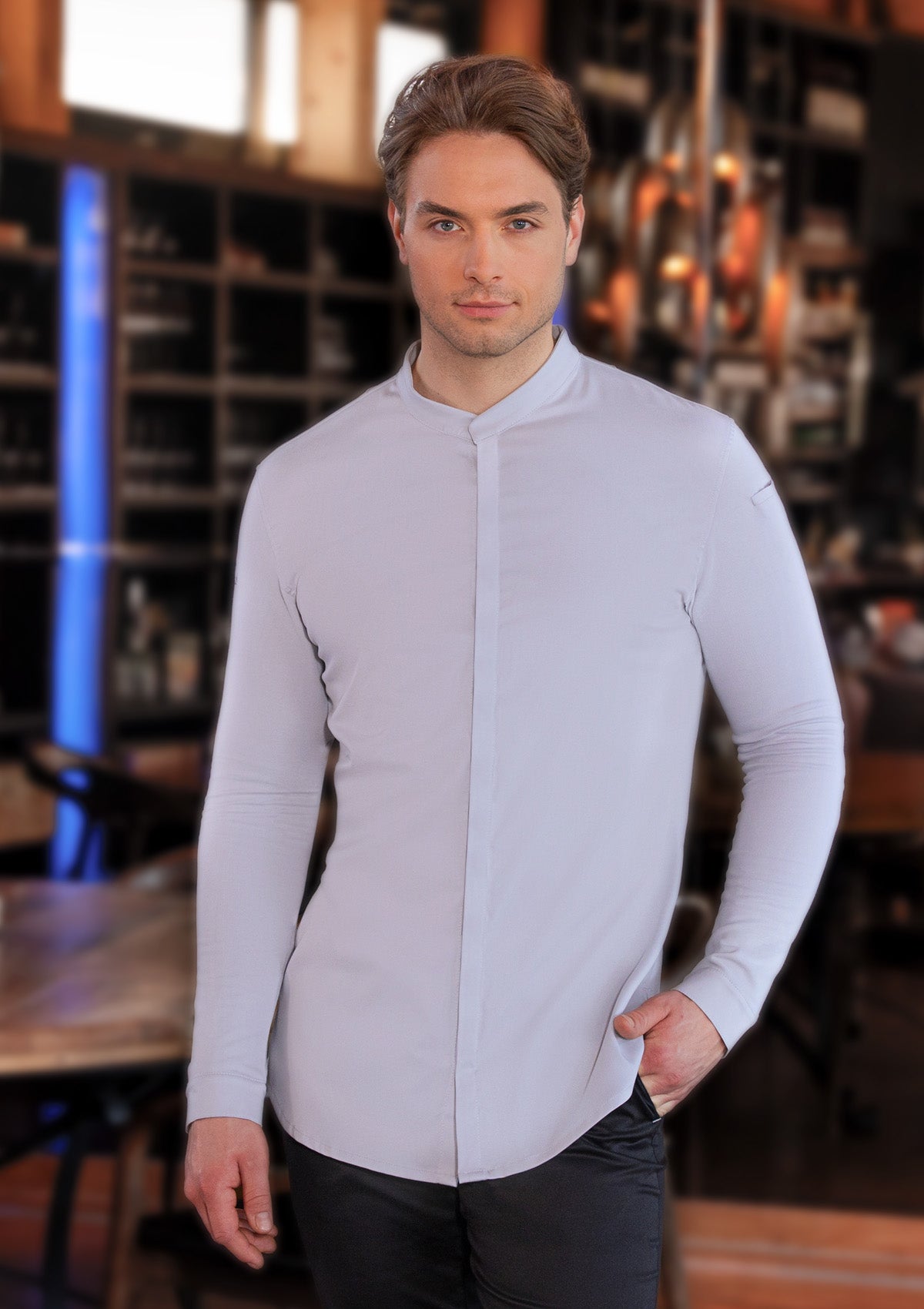Long-sleeved Men's Chef Jacket DIAMOND CUT® Avantgarde