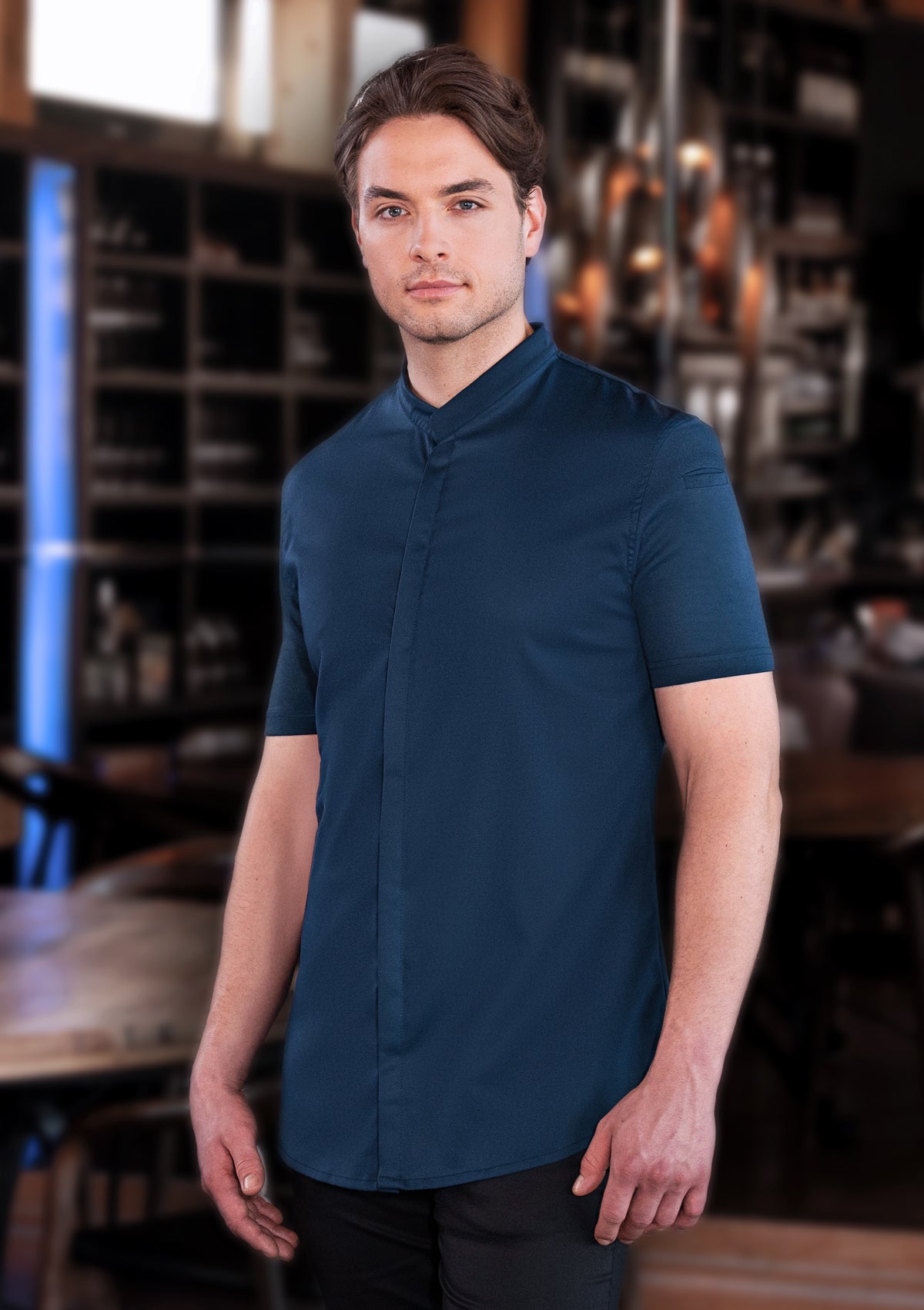 Short-sleeved Men's Chef Jacket DIAMOND CUT® Avantgarde