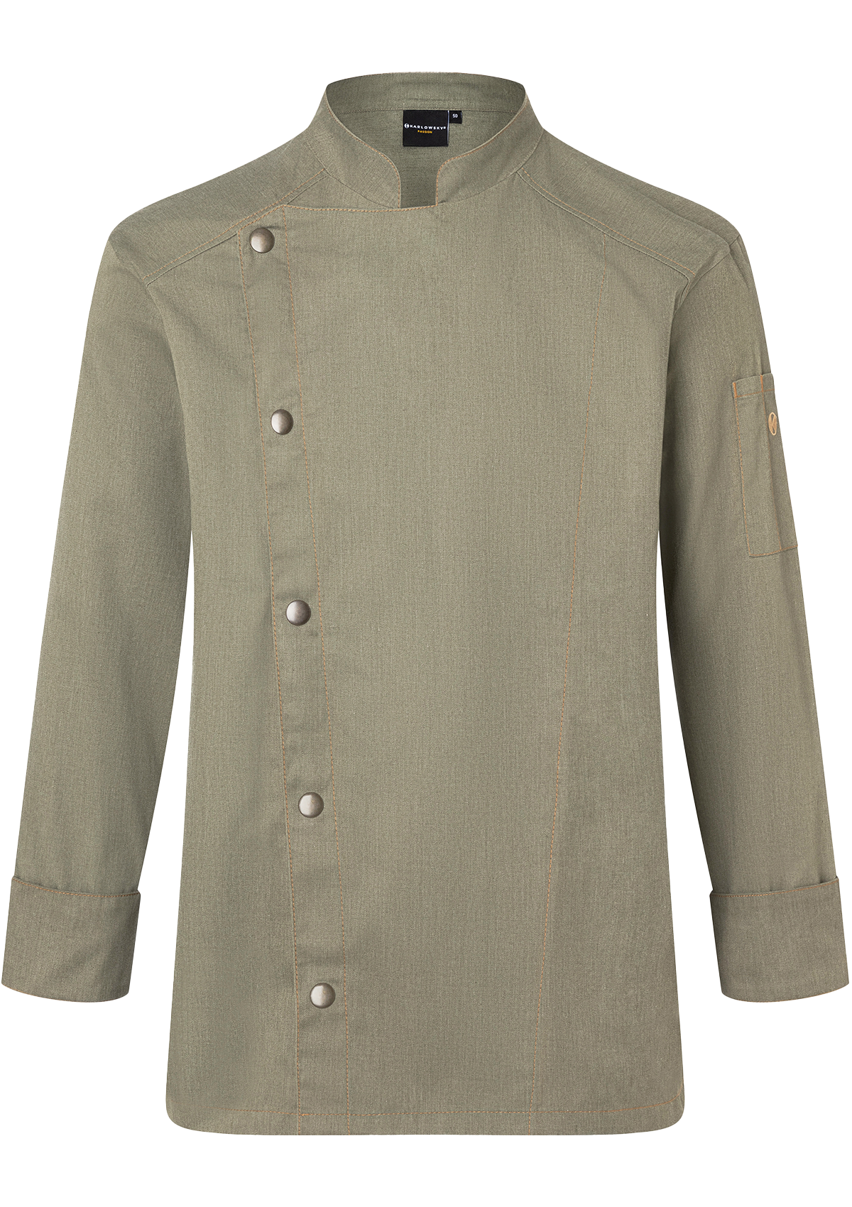 Men's Chef Jacket Jeans-Look Long Sleeves In Vintage Colours