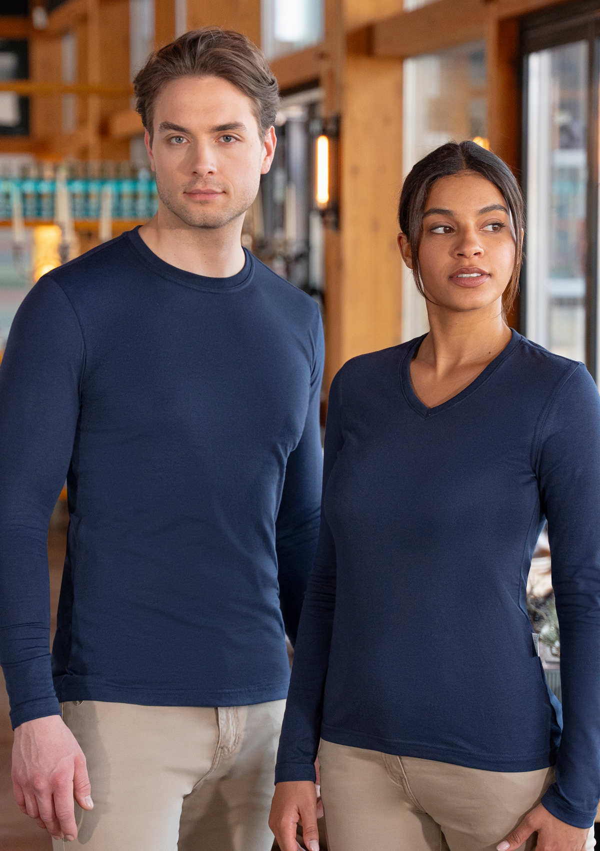 Long-sleeved Men's Workwear Shirt Casual-Flair