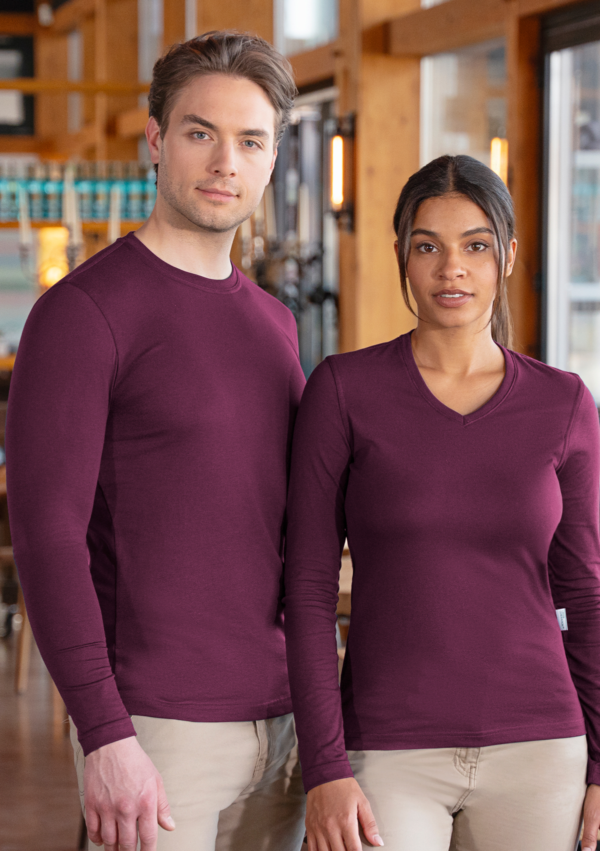 Long-sleeved Men's Workwear Shirt Casual-Flair