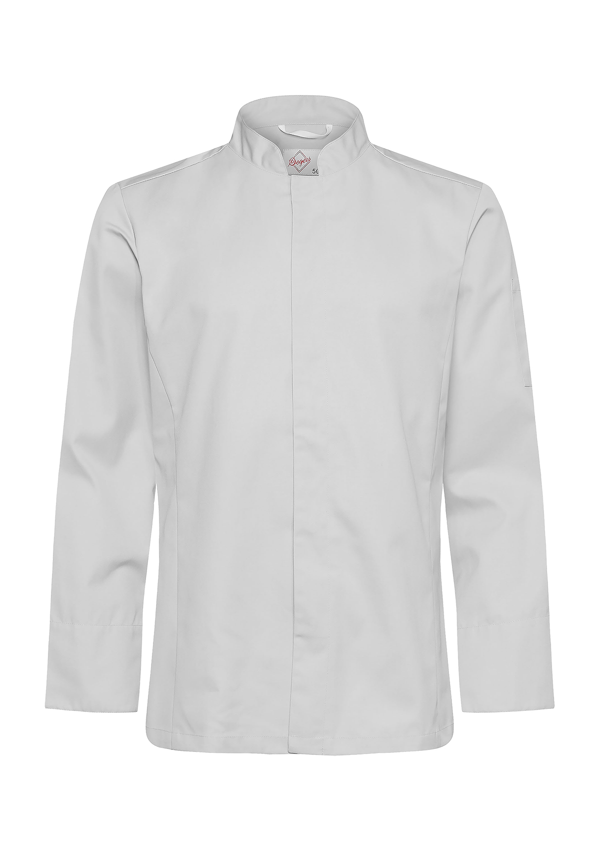 Camisa de chef para hombre entallada manga larga con bolsillo | Segers