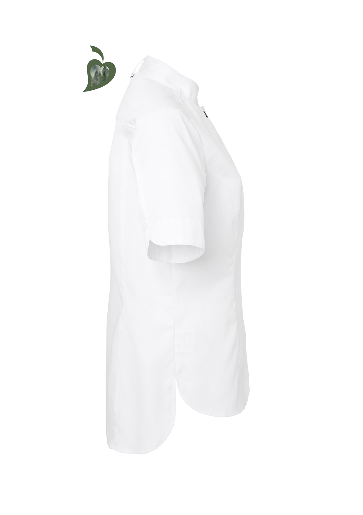 Women's Chef Shirt In Fine Quality Slim-Fit Short Sleeves | Segers