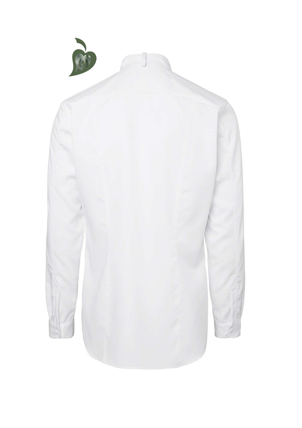 Camisa de chef para hombre Slim-Fit de manga larga | Segers