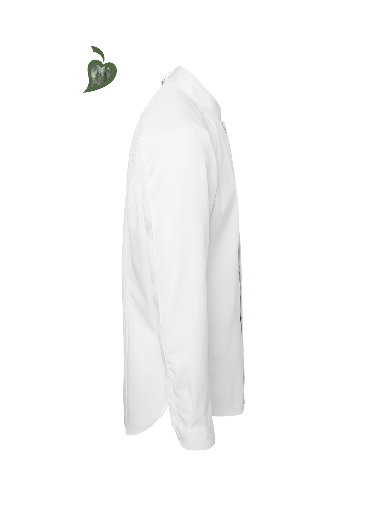 Camisa de chef para hombre Slim-Fit de manga larga | Segers