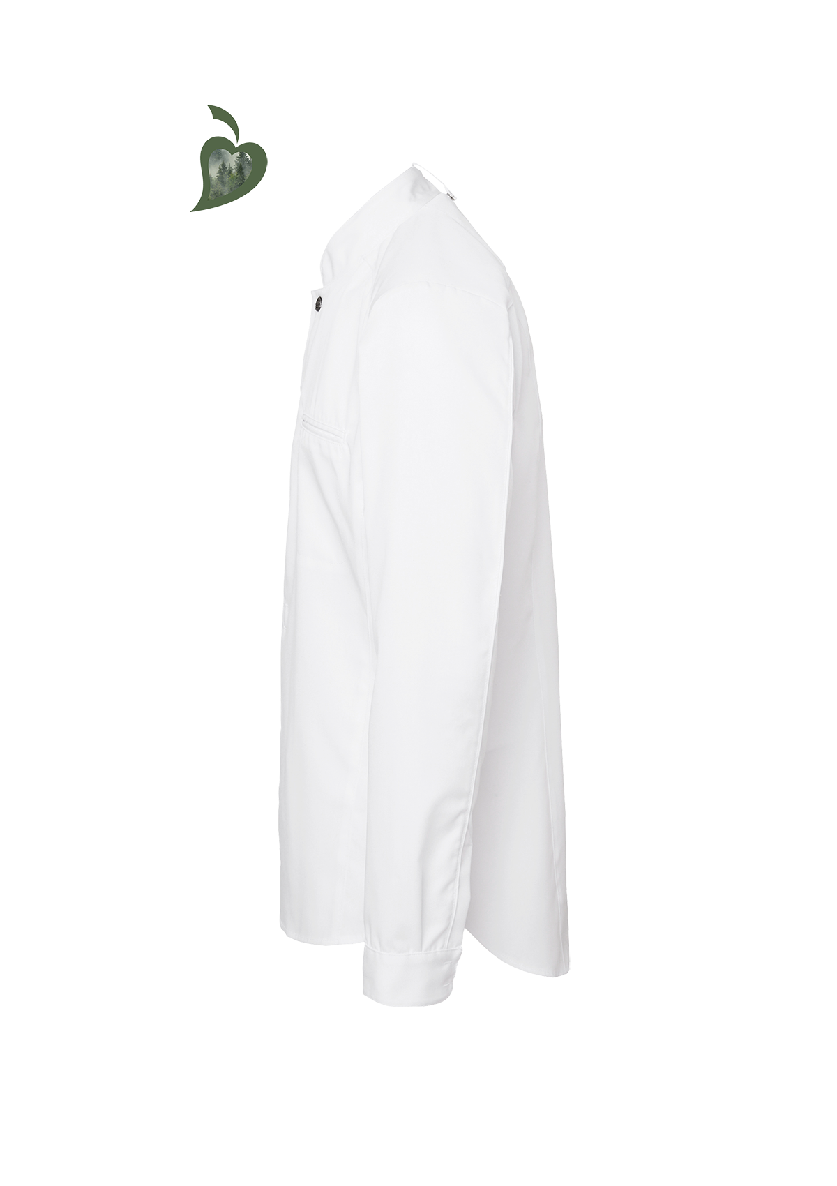 Camisa de chef para hombre Slim-Fit de manga larga | Segers