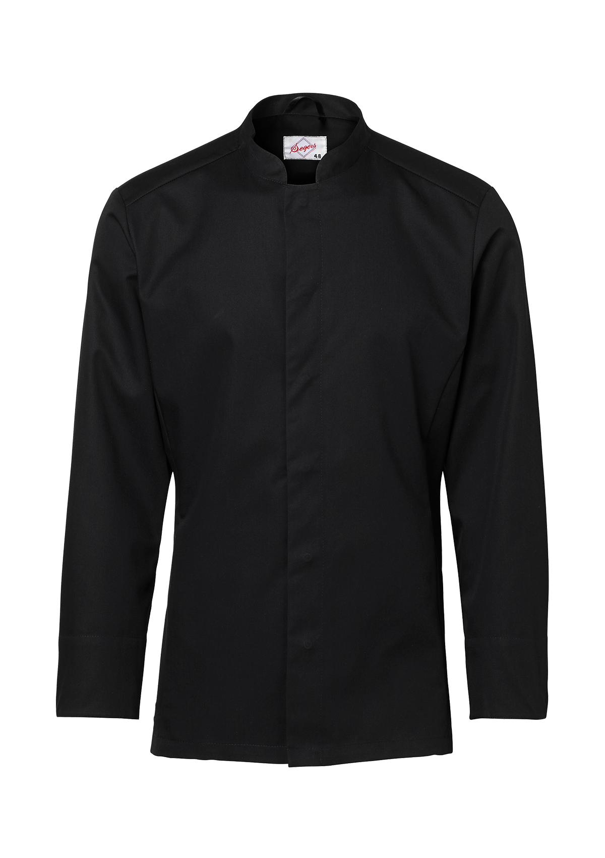 Camisa de chef para hombre entallada manga larga | Segers
