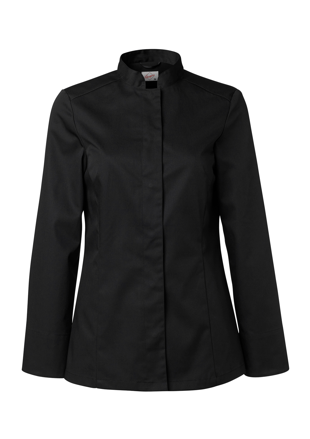 Camisa de chef para mujer entallada manga larga | Segers