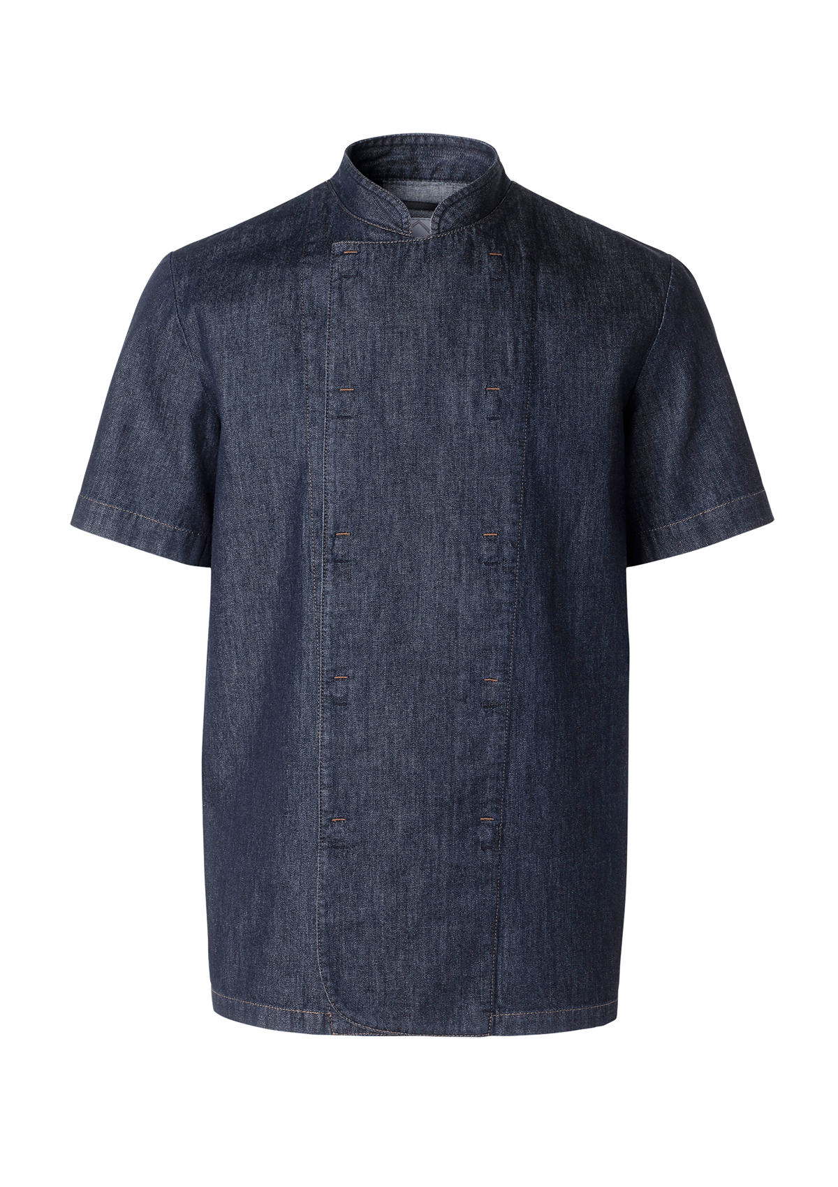 Chaqueta de chef para hombre vaquera cruzada manga corta | Segers