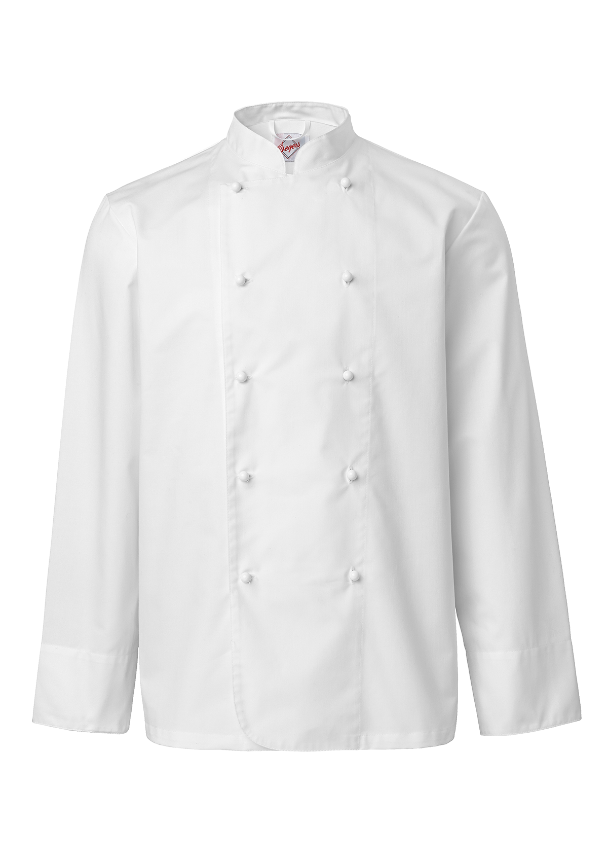 Chaqueta de chef para hombre cruzada manga larga | Segers
