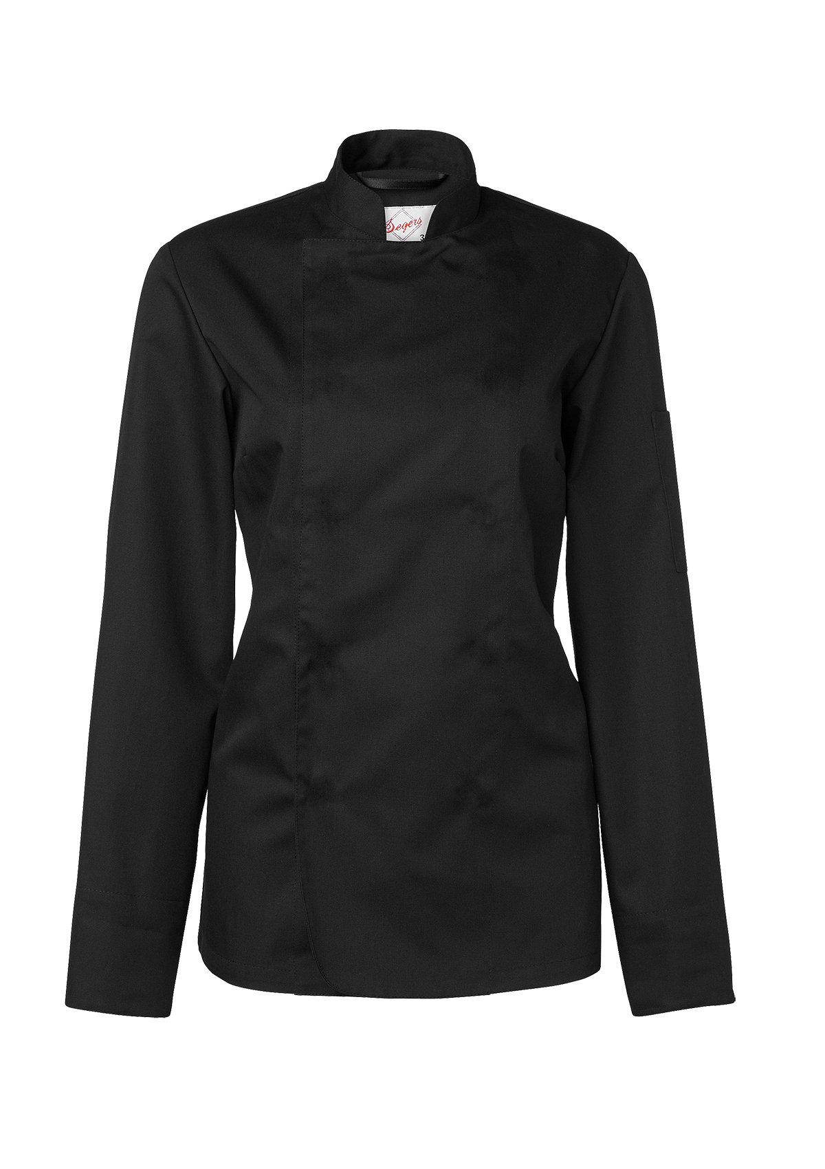 Chaqueta de chef para mujer cruzada ligeramente entallada manga larga | Segers