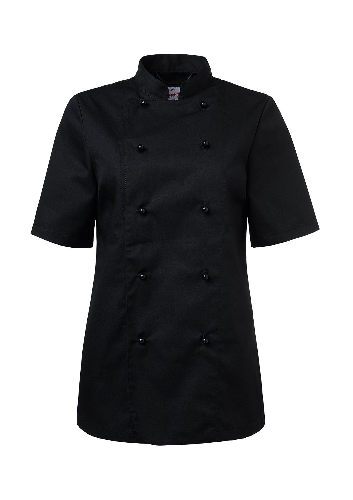 Chaqueta de chef para mujer cruzada ligeramente entallada manga corta | Segers