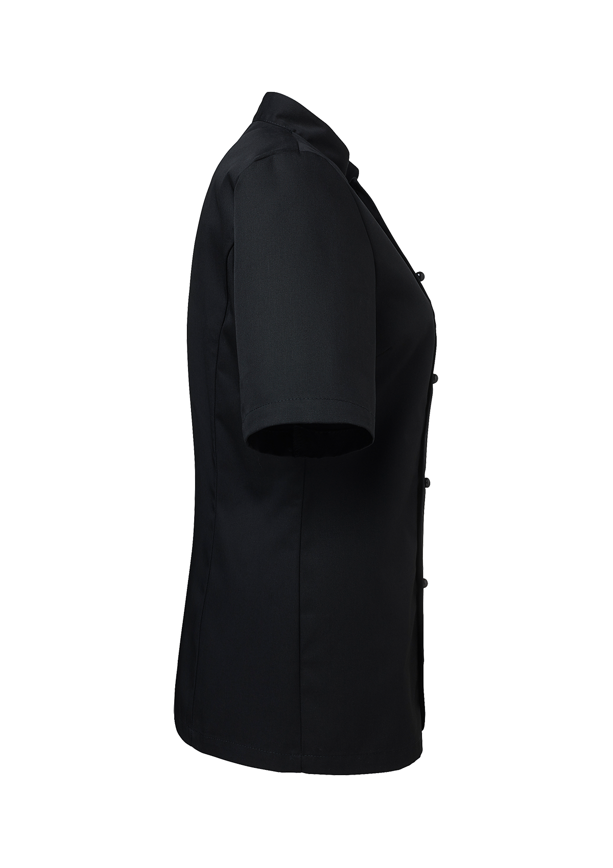 Chaqueta de chef para mujer cruzada ligeramente entallada manga corta | Segers