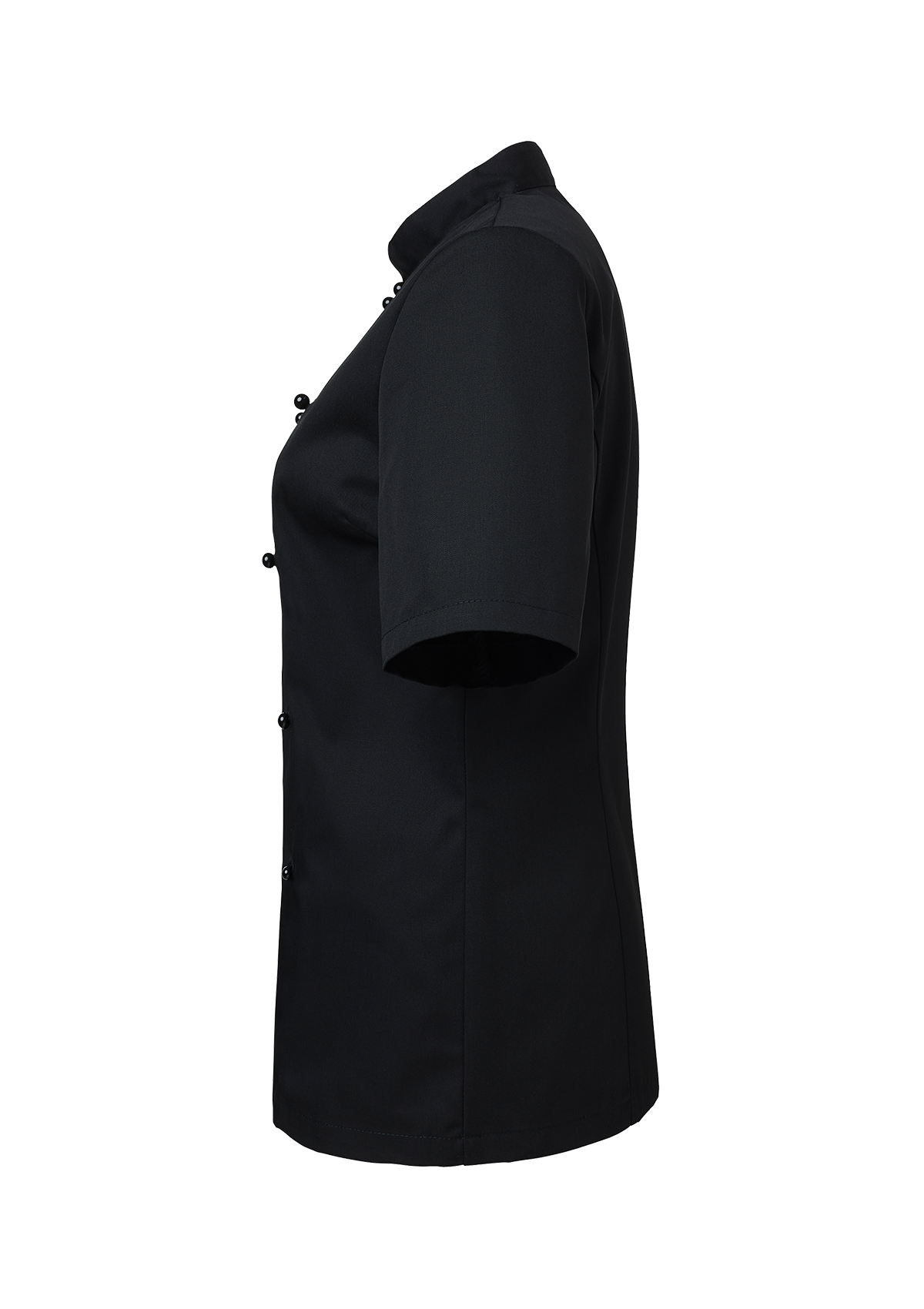 Chaqueta de chef para mujer cruzada ligeramente entallada manga corta | Segers