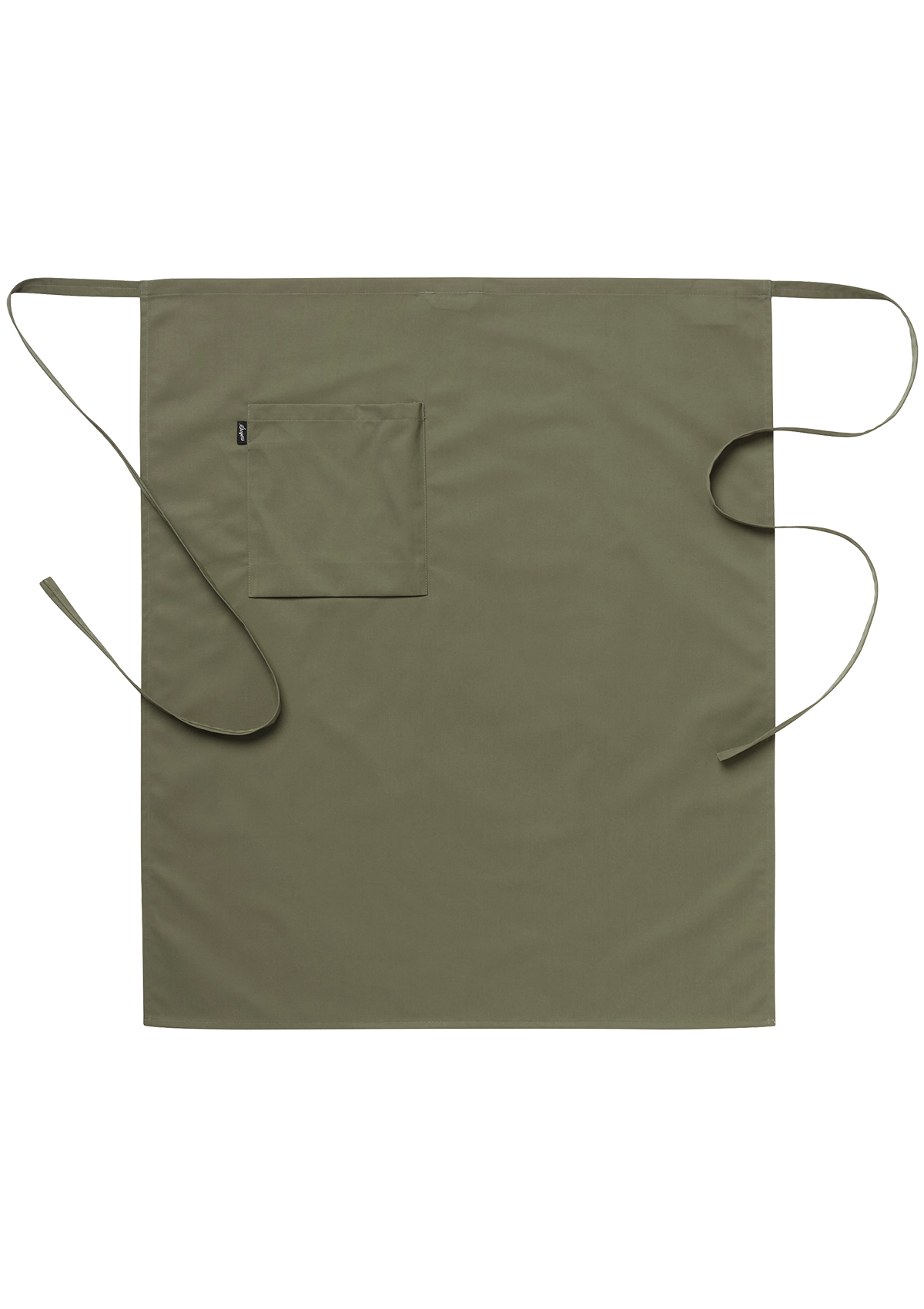 Delantal largo de cintura unisex con bolsillo derecho | Segers