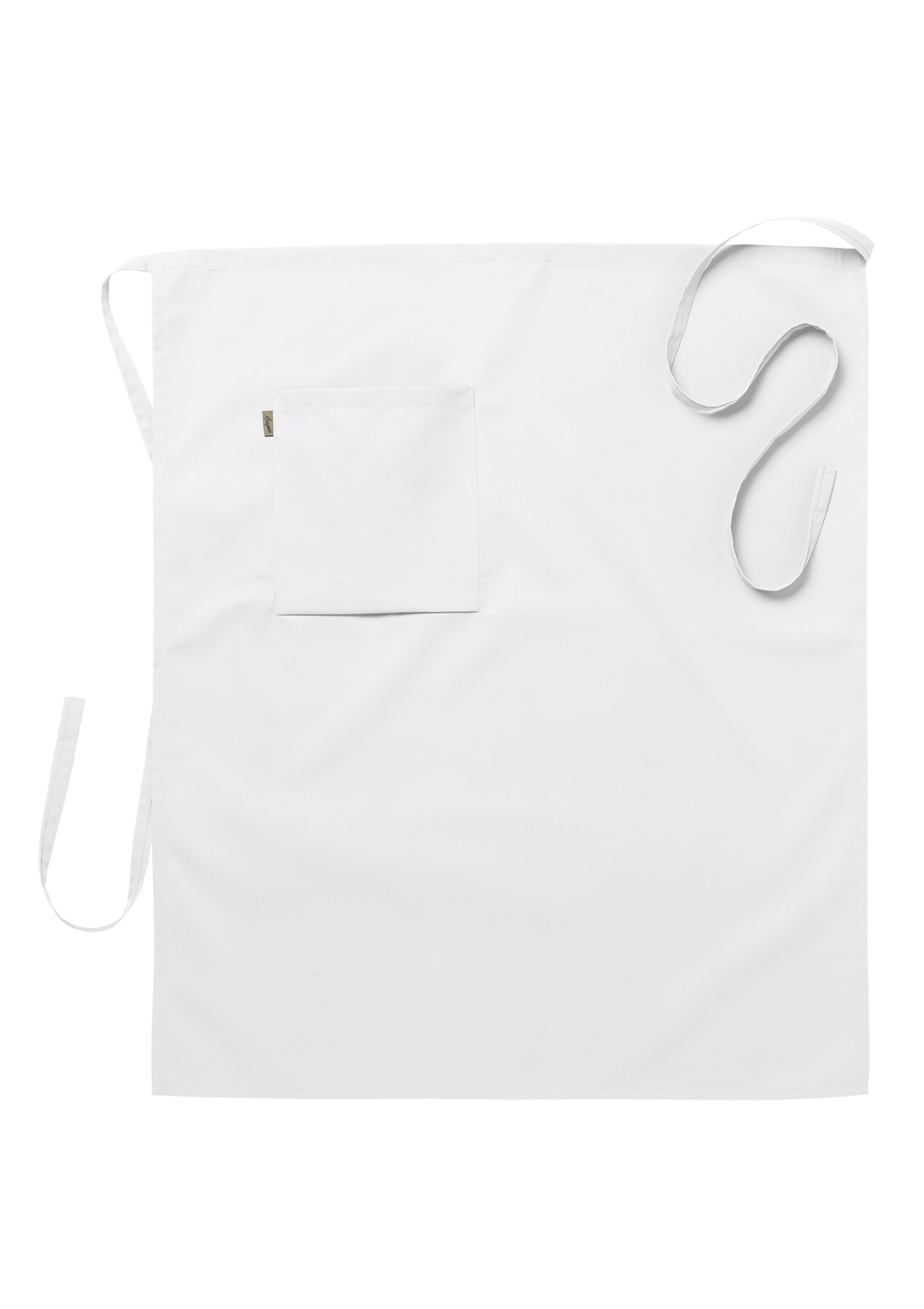 Delantal largo de cintura unisex con bolsillo derecho | Segers