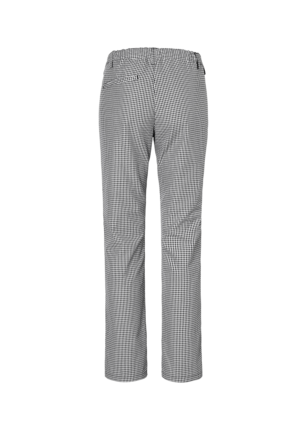 Pantalón de chef para mujer en pepita negra frente liso | Segers