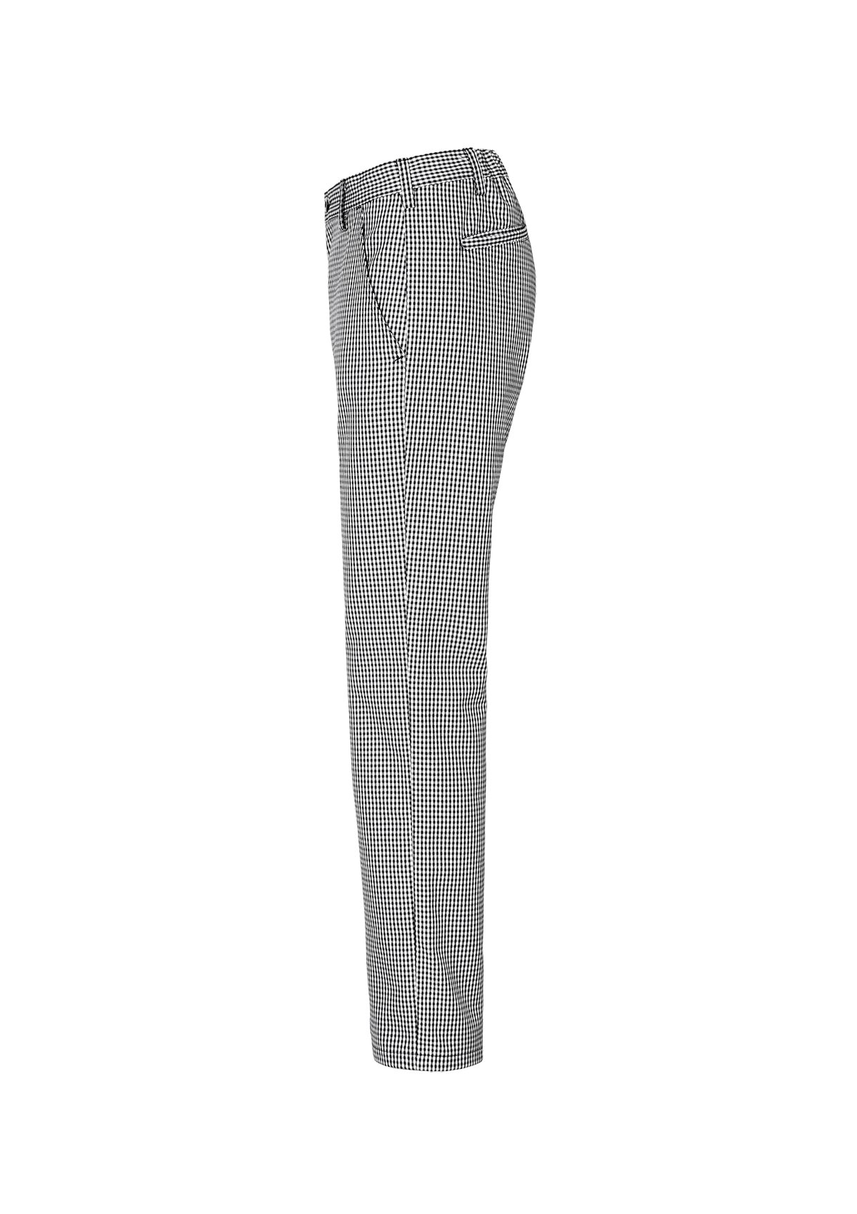 Pantalón de chef para mujer en pepita negra frente liso | Segers