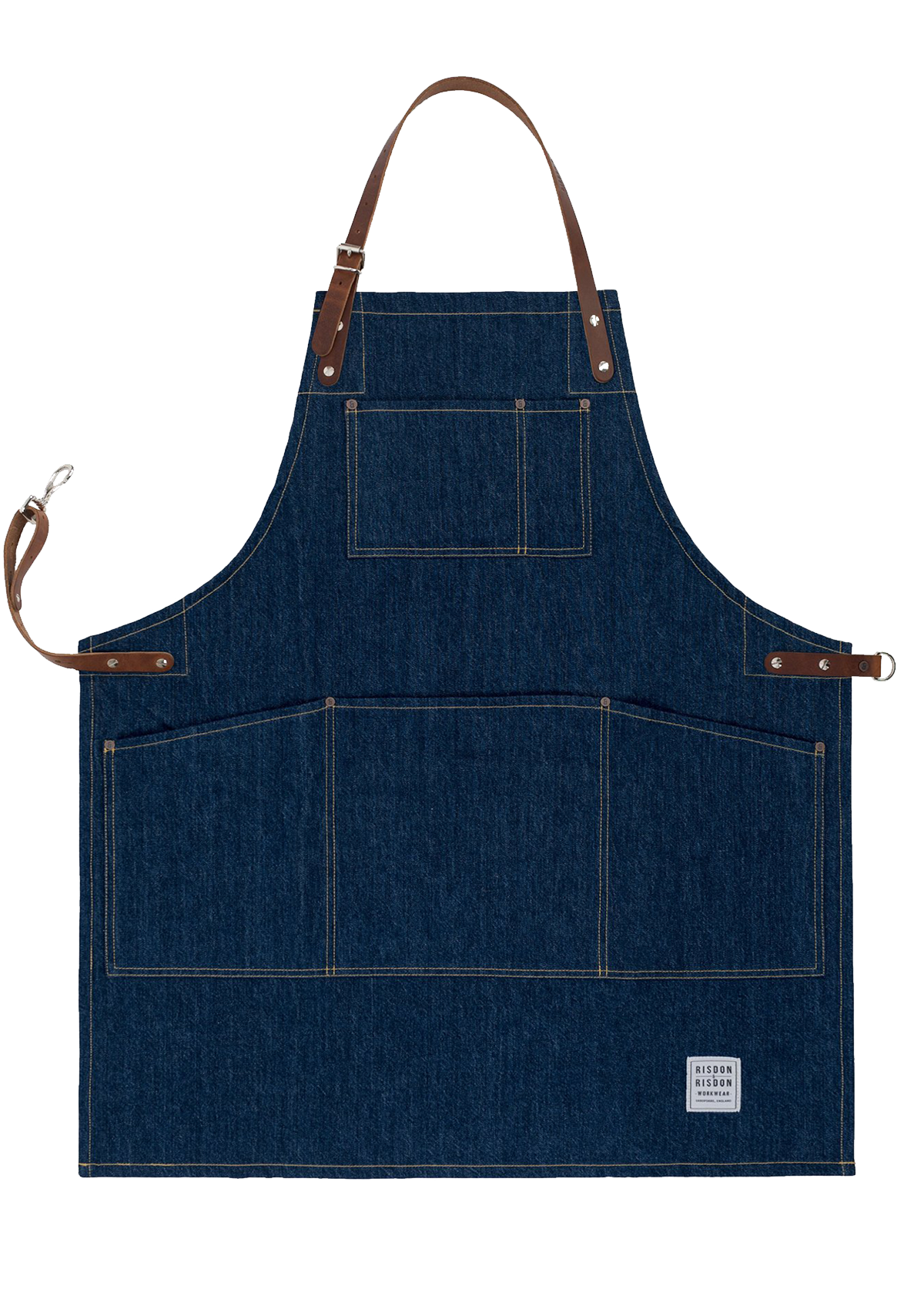 Handcrafted Original Apron with Leather Straps Unisex | Risdon & Risdon