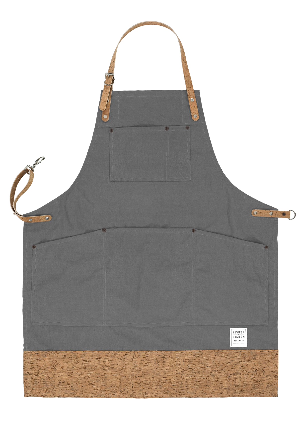 Handcrafted Original Apron with Cork Straps & Trim Unisex | Risdon & Risdon