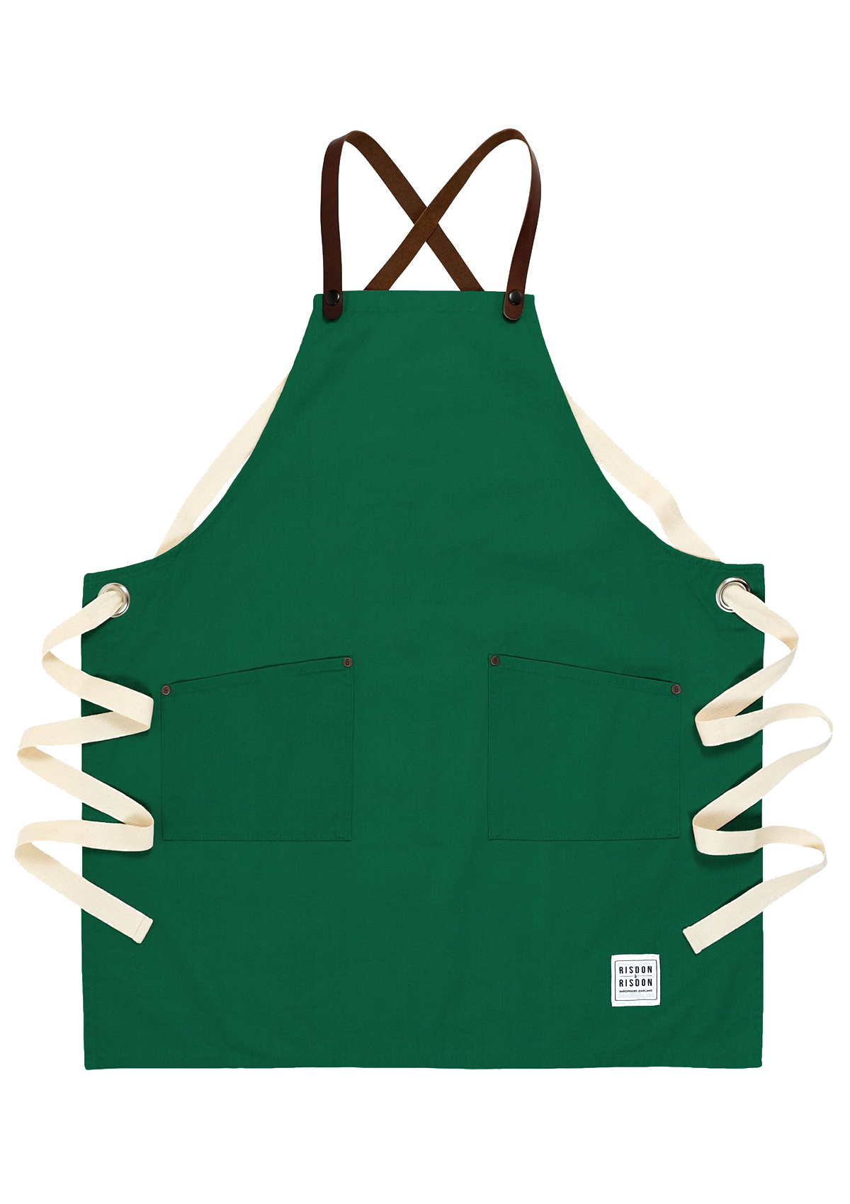 Handcrafted Apron Studio with Leather Straps Unisex | Risdon & Risdon