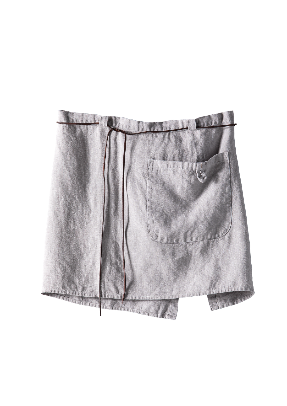 Delantal corto Brisbane de lino fino unisex | U.C.W