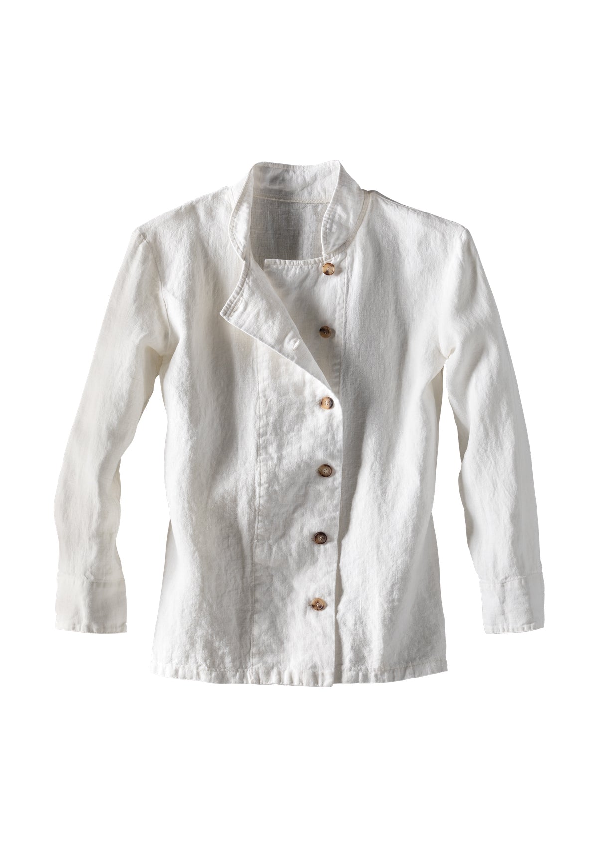 Chaqueta de chef Bristol de lino fino cruzada unisex | U.C.W