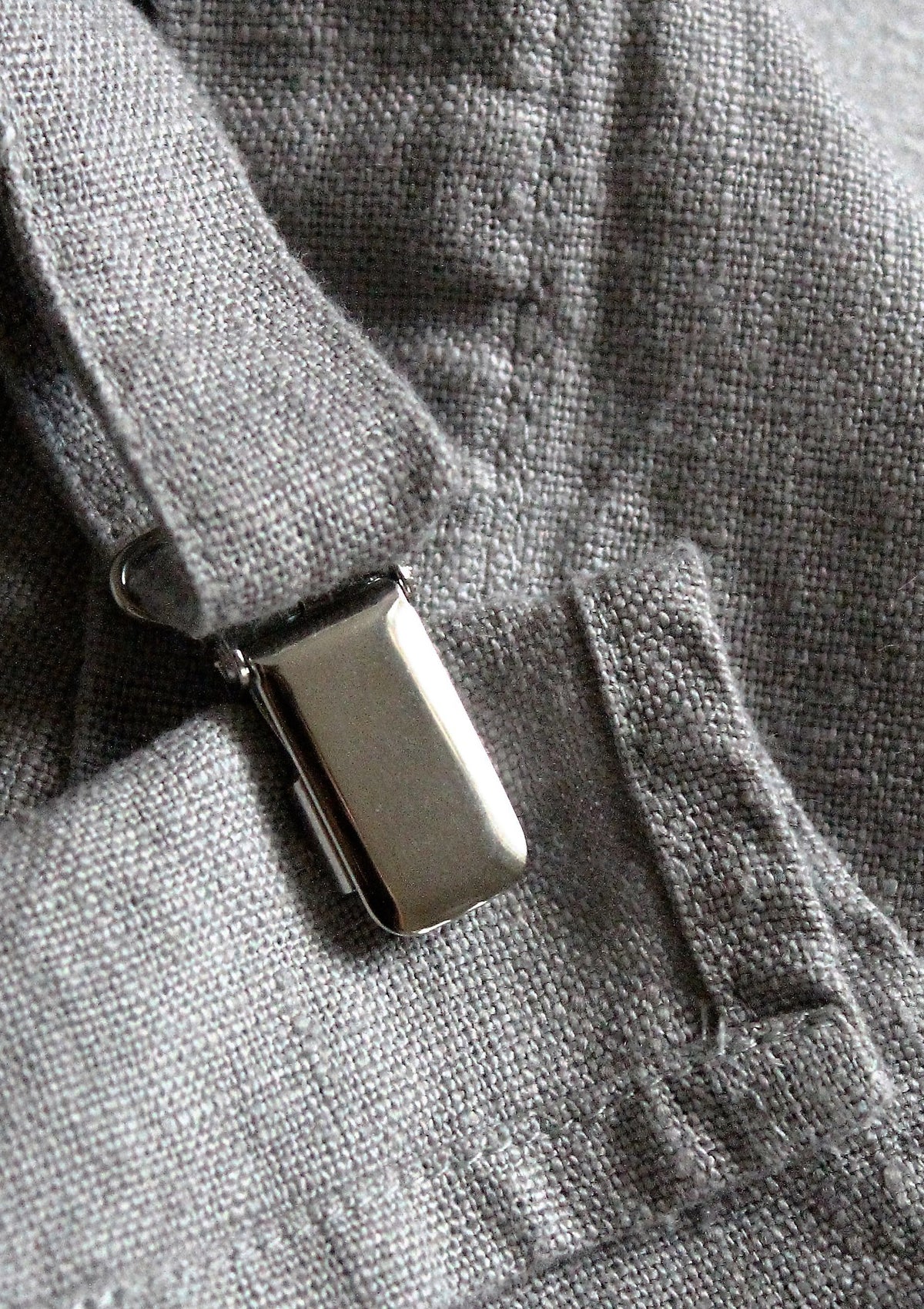 Delantal con peto Marseilles de lino fino unisex | U.C.W