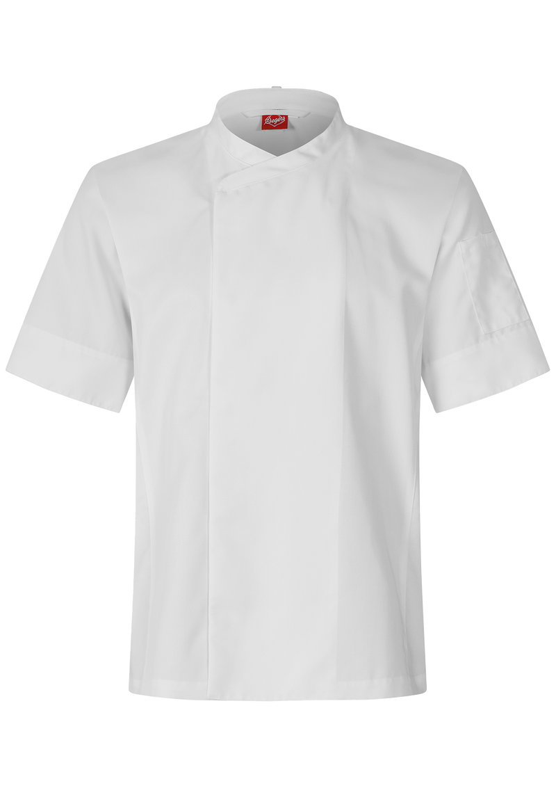 Unisex Short-Sleeved Chef's shirt With Stretch Panels