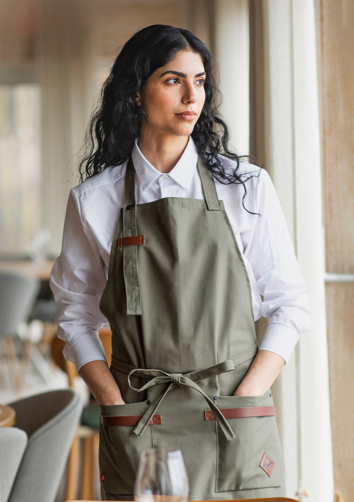 Rustic Bib Apron For Chefs & Restaurant Service Staff | Segers