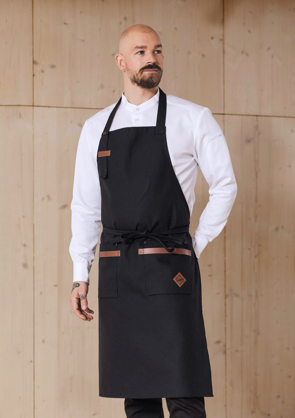Rustic Bib Apron For Chefs & Restaurant Service Staff - Segers