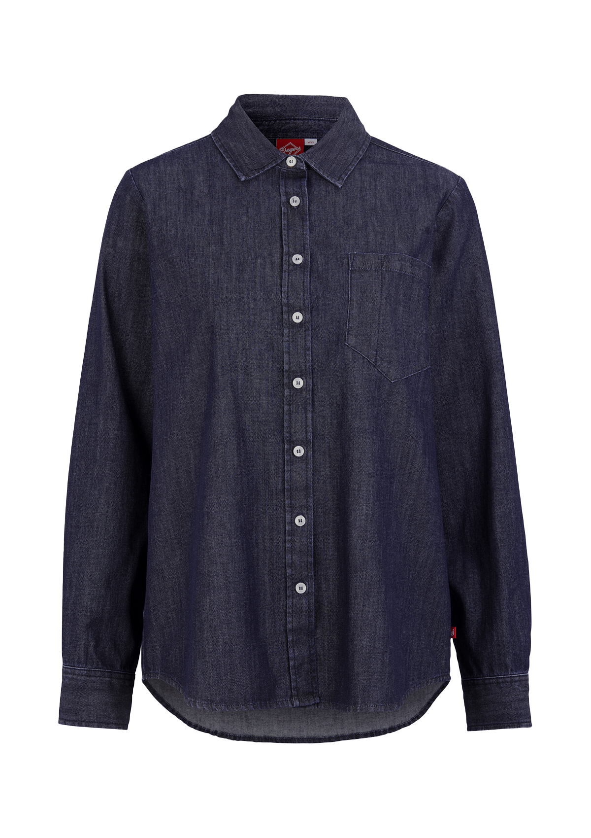 Chemise en denim pour femme, coupe régulière