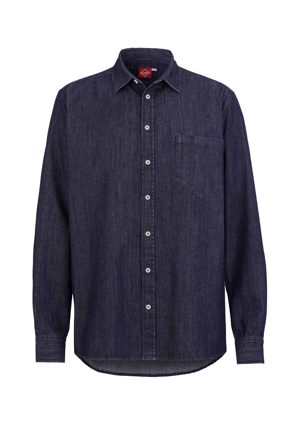 Chemise en denim pour homme, coupe régulière