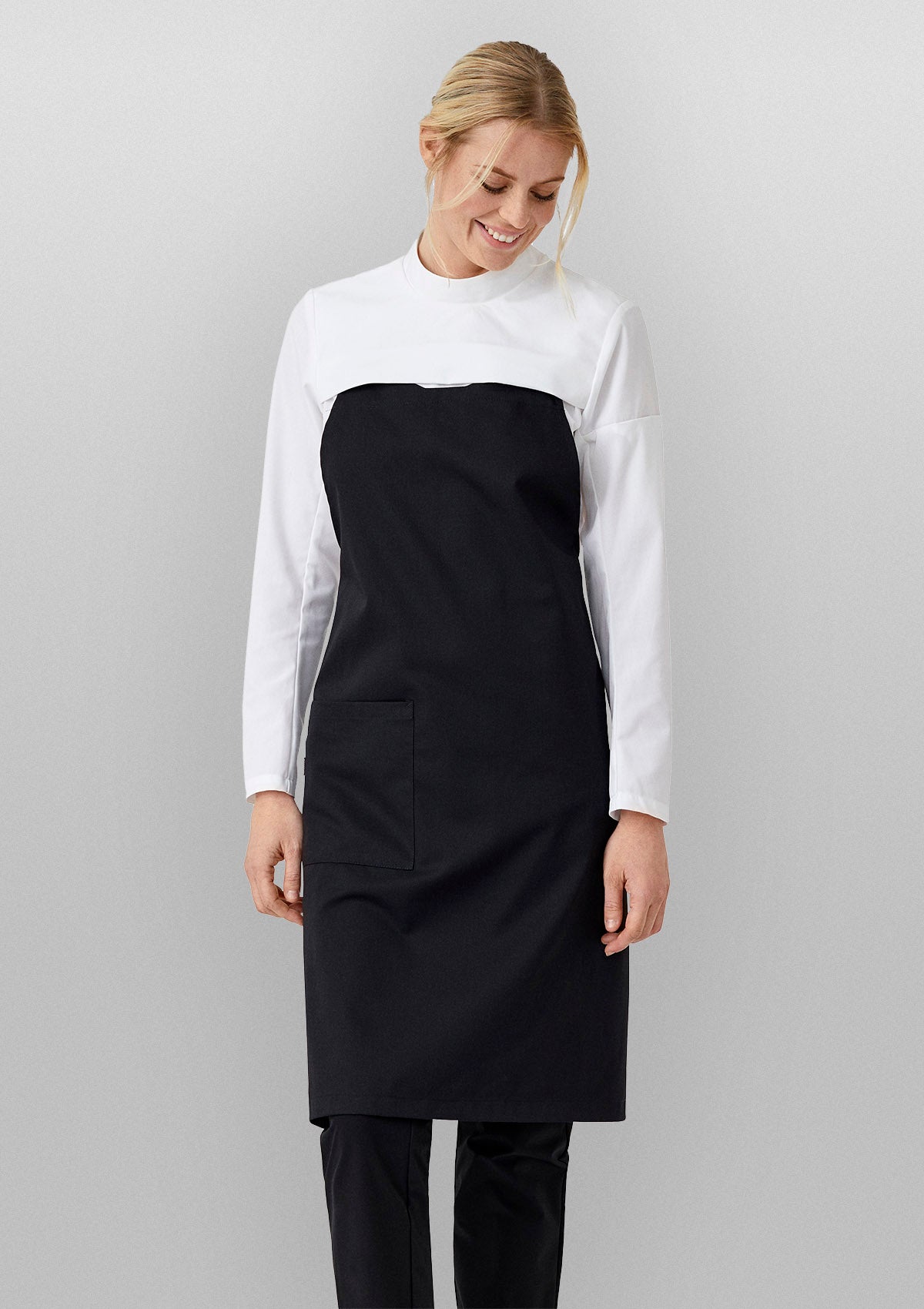 Snap-on Apron with Pockets Unisex