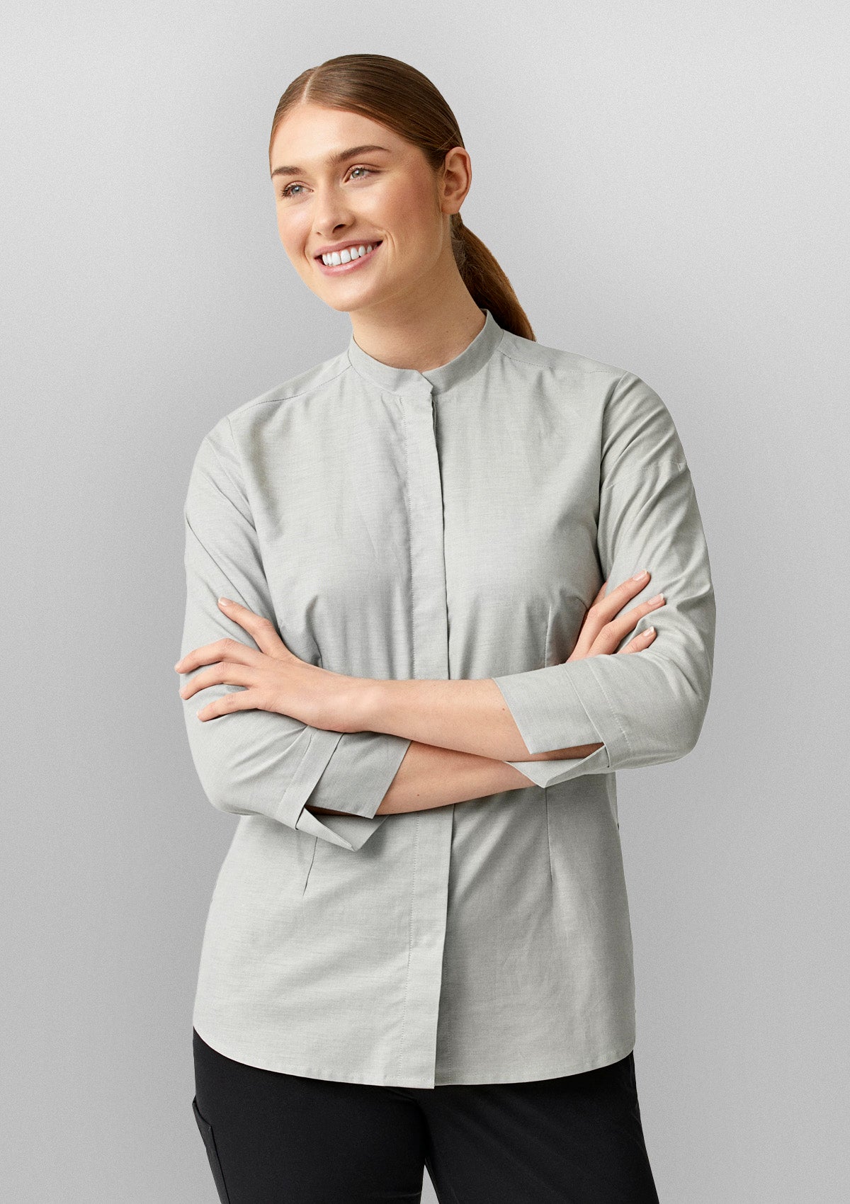 Women's Service Oxford Shirt 3/4 Sleeve