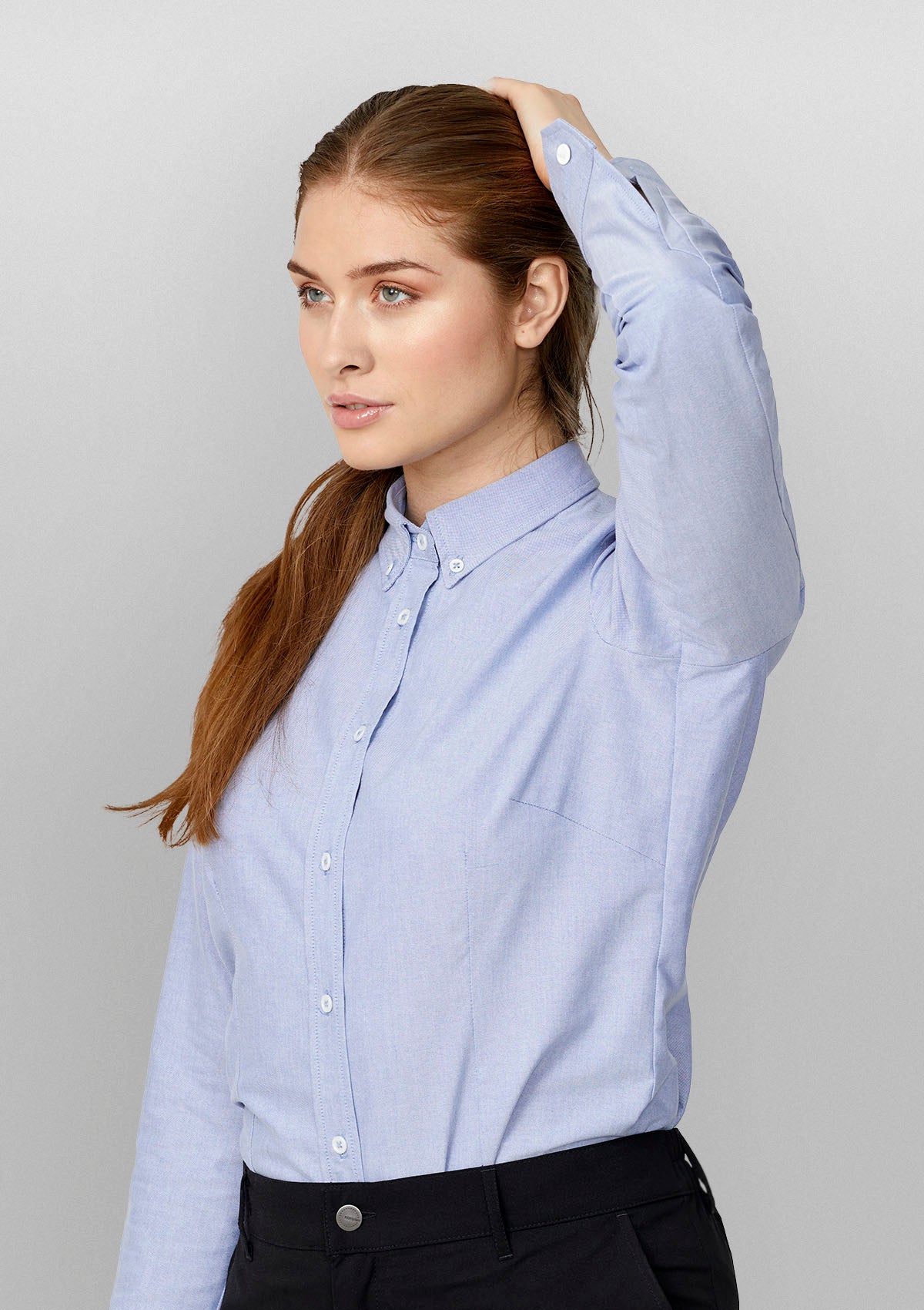 Oxford Women's Service Shirt Button Down Long Sleeves