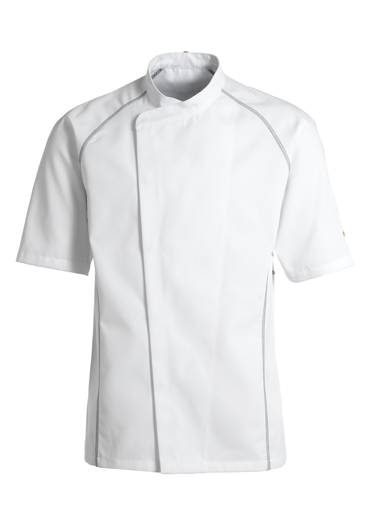 Sporty Chef Jacket with Flatlock Short Sleeves Unisex