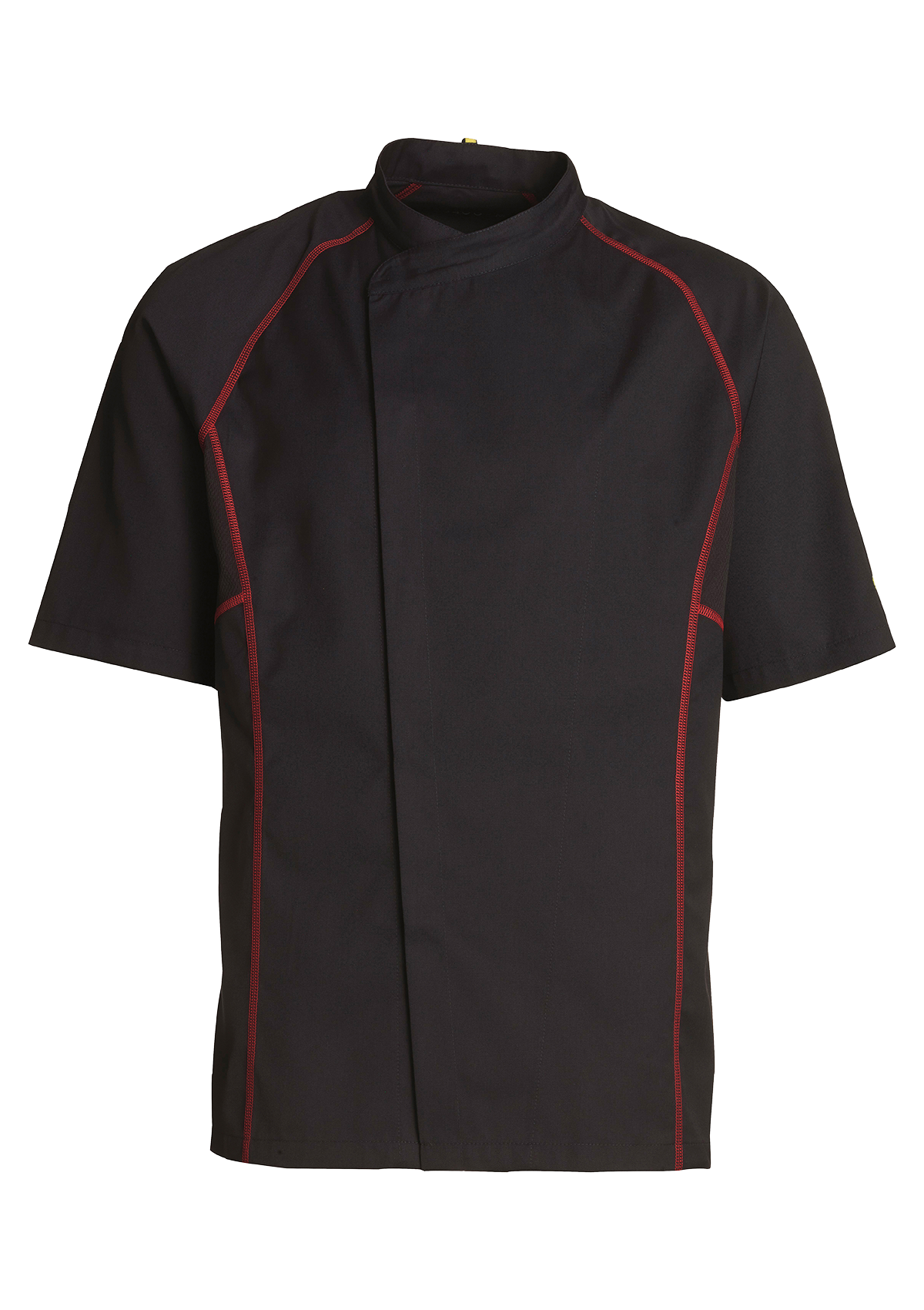 Sporty Chef Jacket with Flatlock Short Sleeves Unisex