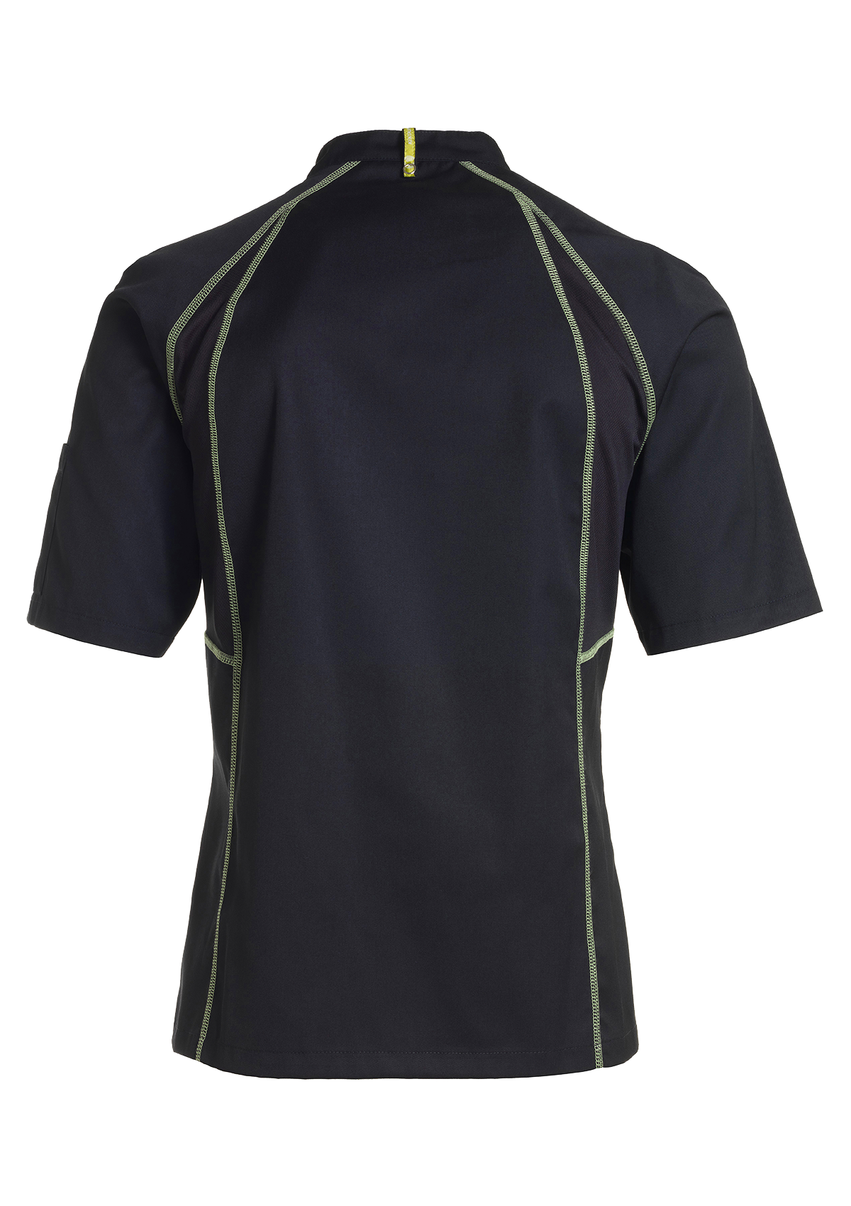 Sporty Chef Jacket with Flatlock Short Sleeves Unisex