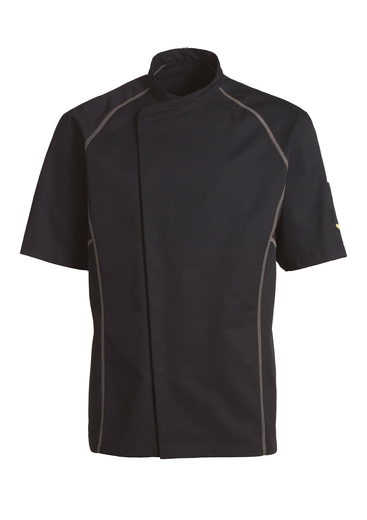 Sporty Chef Jacket with Flatlock Short Sleeves Unisex