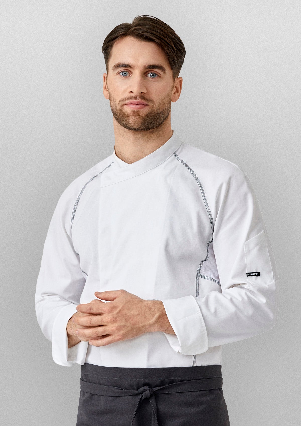 Sporty Chef Jacket with Flatlock Long Sleeves Unisex