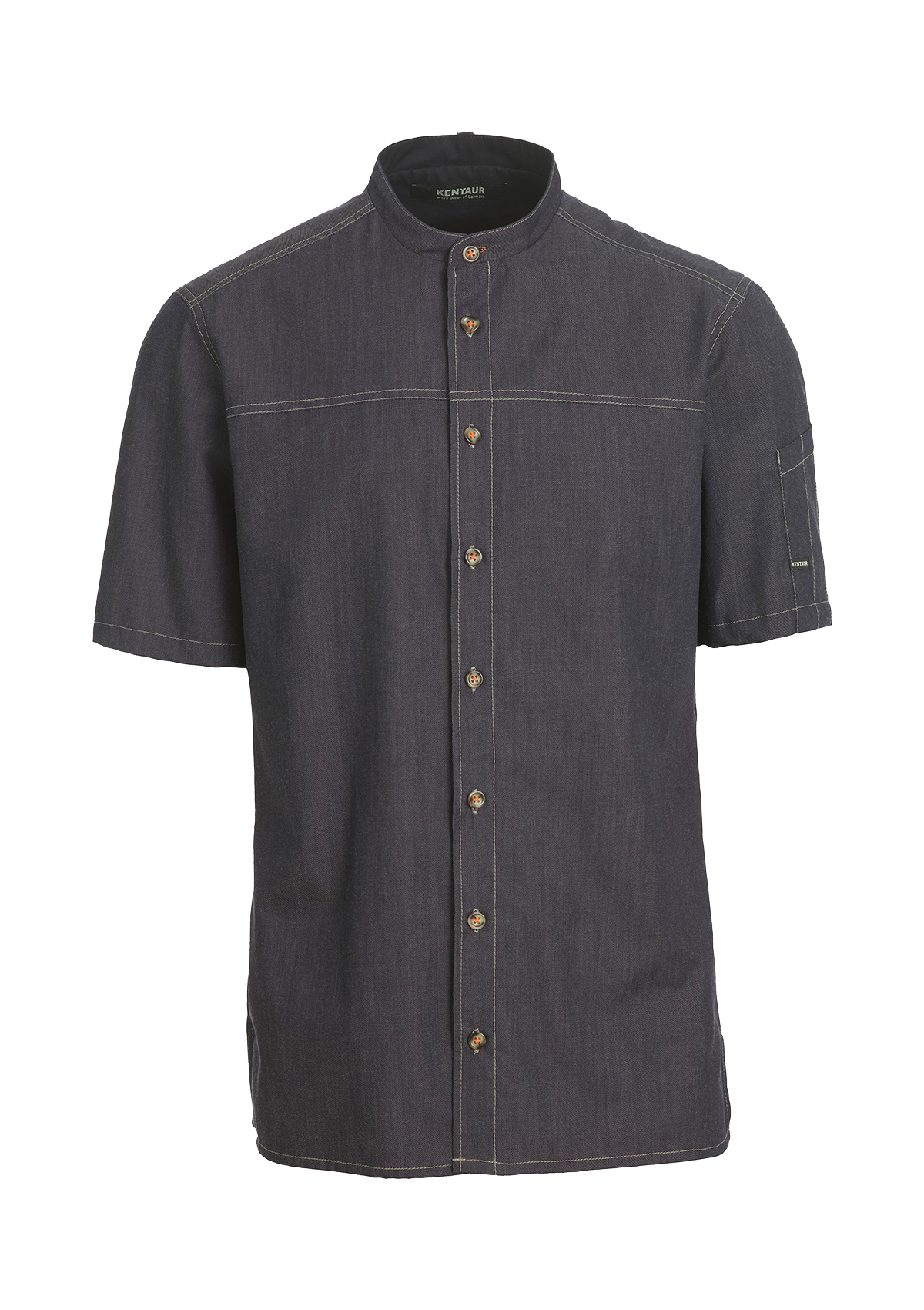 Chef & Service Modern Shirt with Contrast Thread Short Sleeves Unisex