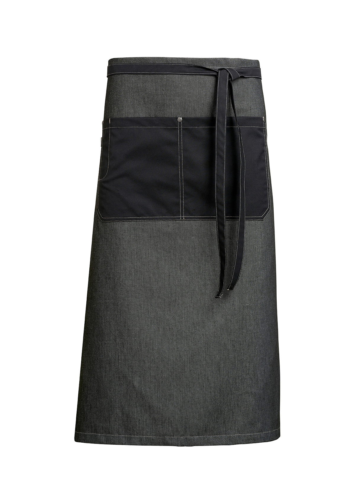 Raw Waist Apron with Black Pockets Unisex